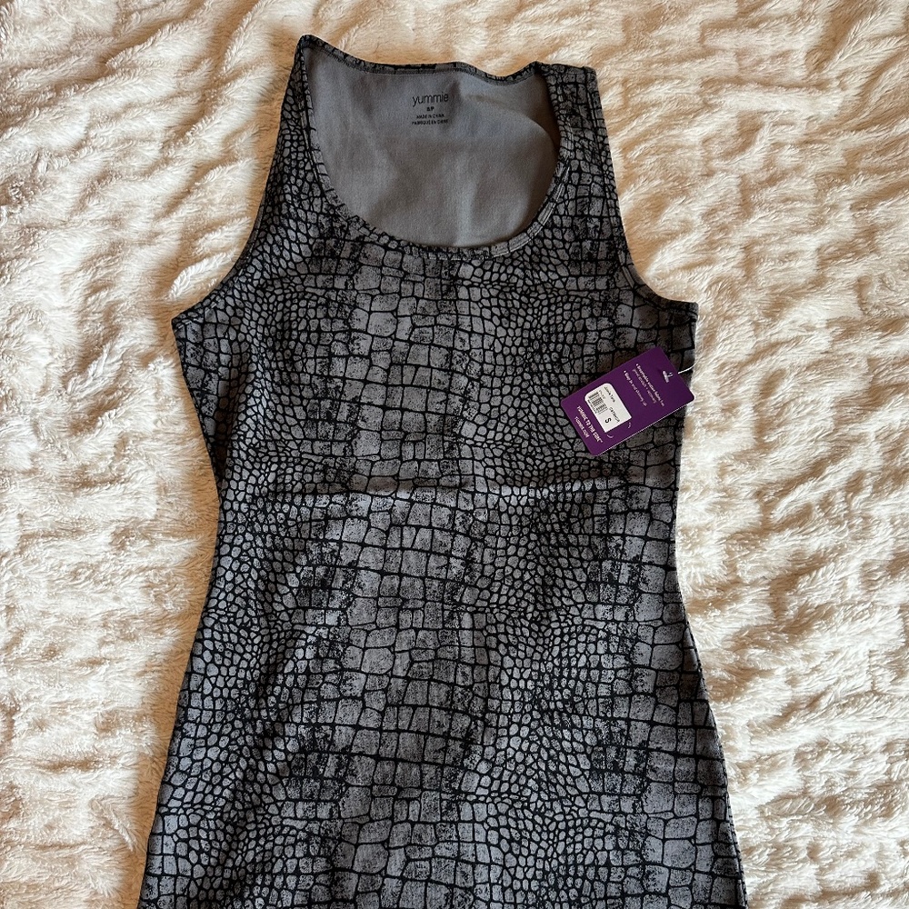 S- YUMMIE snake print shaping tank